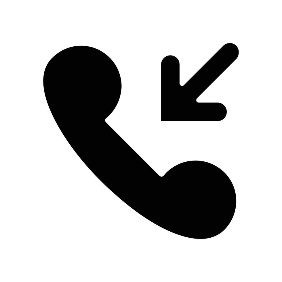 Vector phone icon on white background