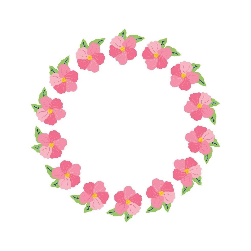 Vector hand drawn hearts border and frame