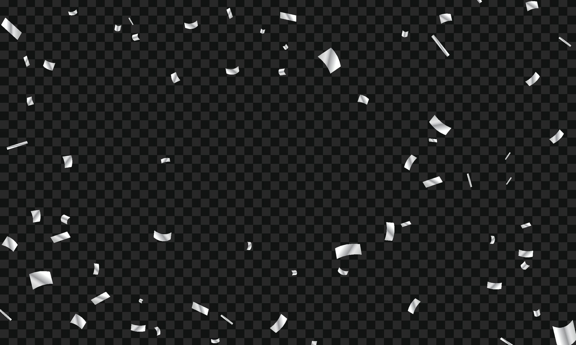 Vector realistic silver confetti background design 36419522 Vector Art