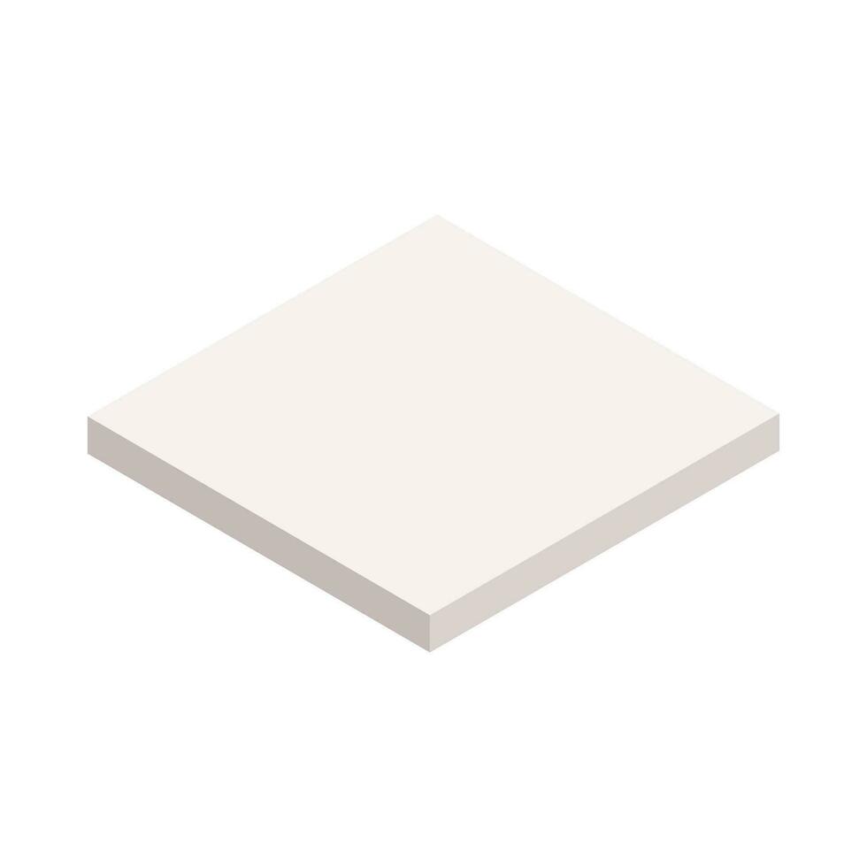 vector blanco cuadrado caja. paquete. ilustración