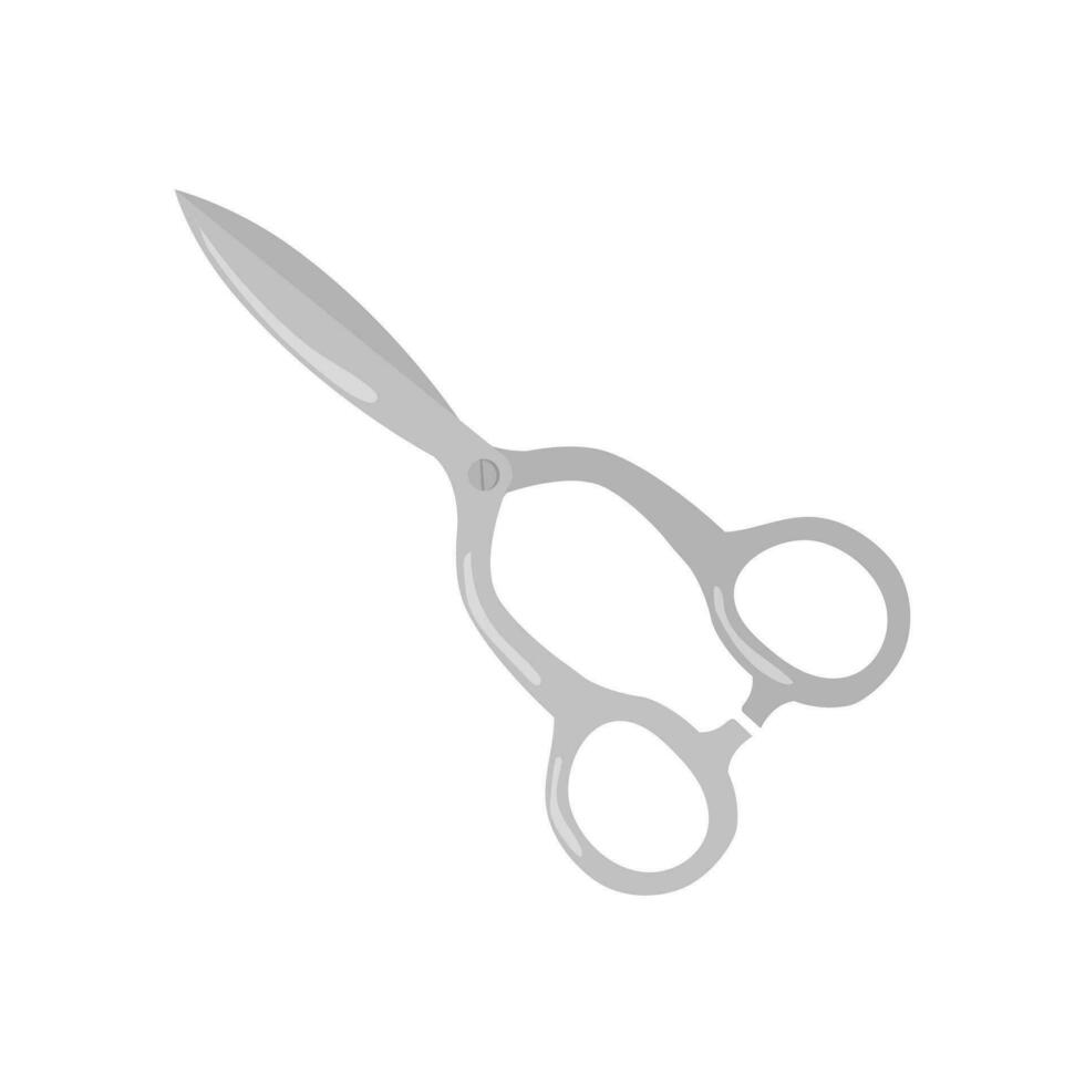 Vector scissors flat sign symbol icon isolated on white background