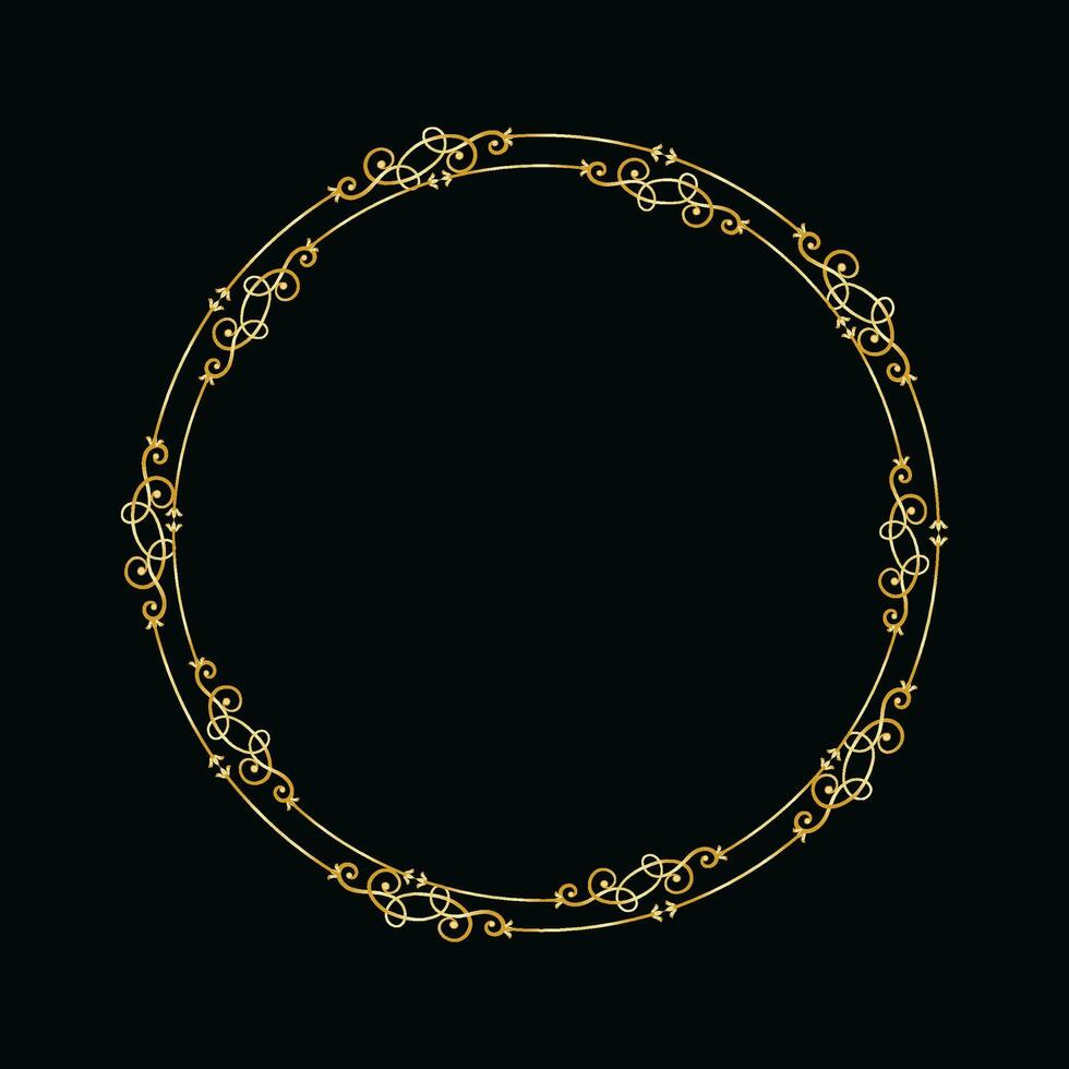 Vector elegant background with a decorative gold frame