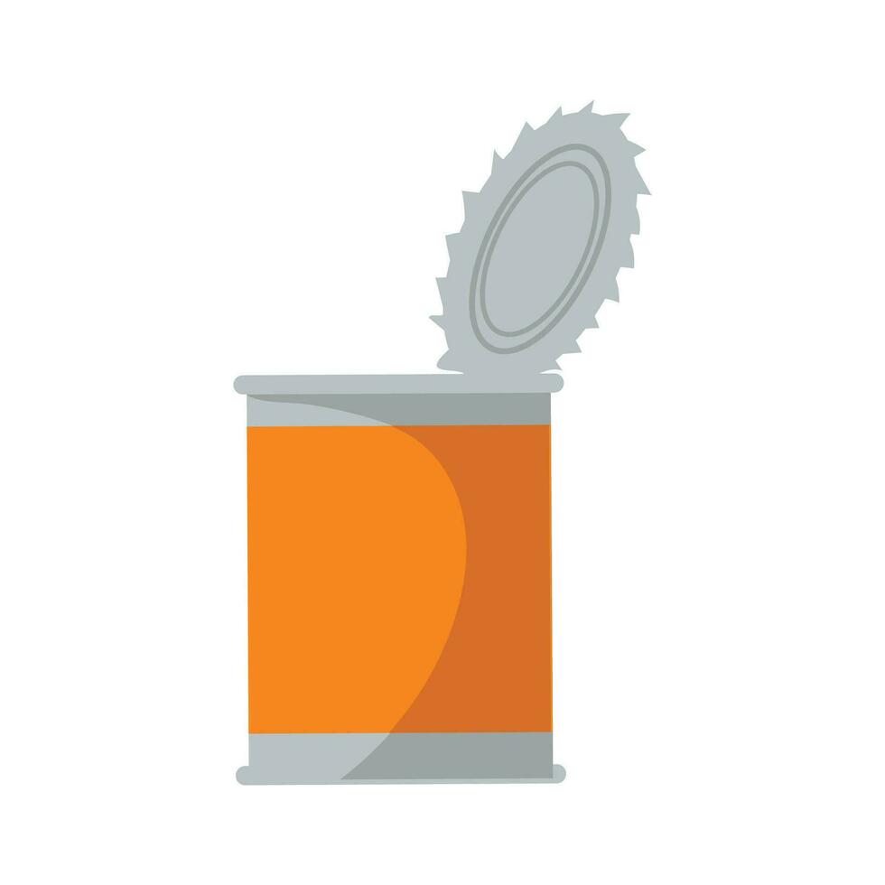 Vector aluminum can of jam icon simple illustration of aluminum can of jam