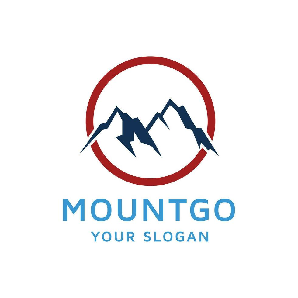 Snow mountain symbol design vector