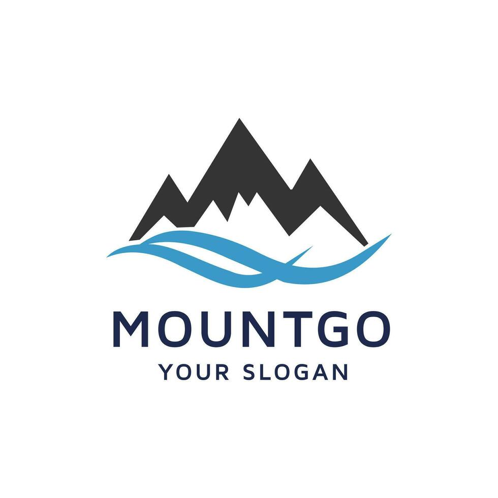 Snow mountain symbol design vector