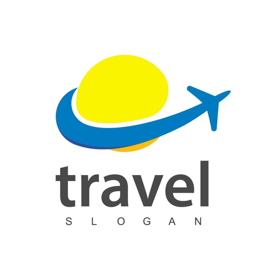 Travel agency business logo. transport, logistics delivery logo design vector