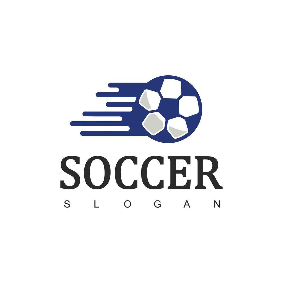 logotipo de fútbol o cartel de club de fútbol vector