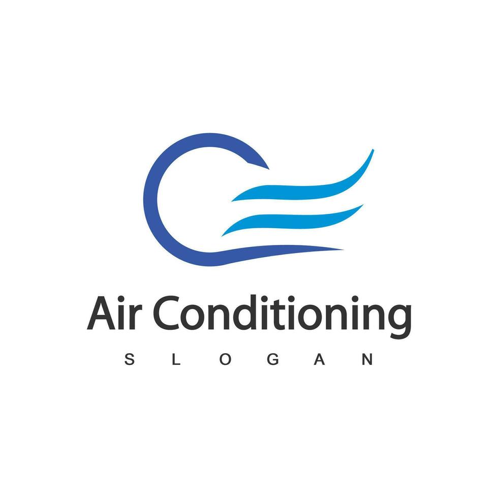 Air Conditioning Logo, HVAC Logo Concept vector