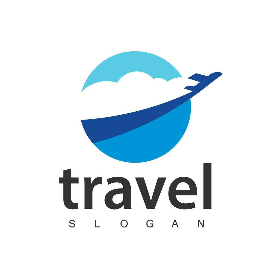 viaje agencia negocio logo. transporte, logística entrega logo diseño vector