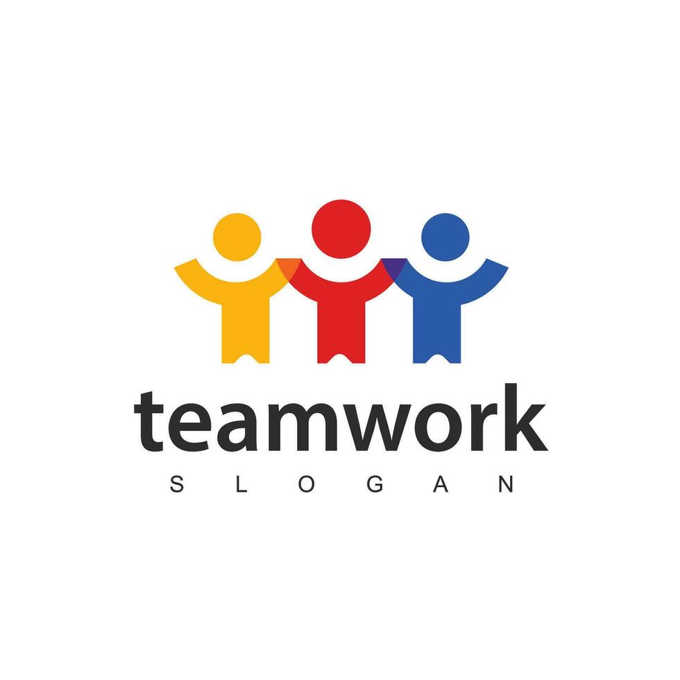 Teamwork, Friendship, People Connectivity logo Design vector