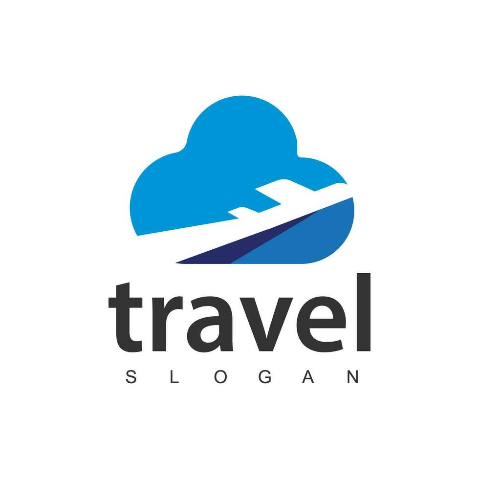 Travel agency business logo. transport, logistics delivery logo design vector