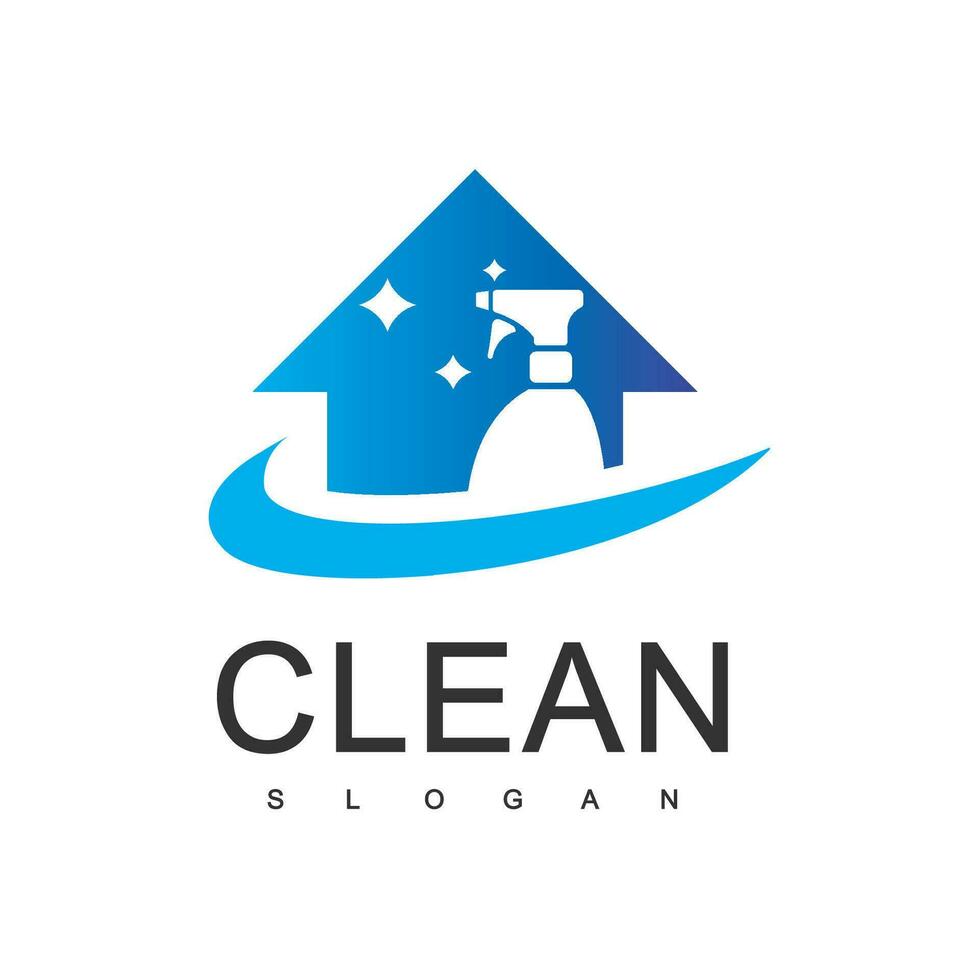 Wash, laundry, cleaning company abstract business logo. Sparkle star, Housekeeping, shine, cleaner icon. vector