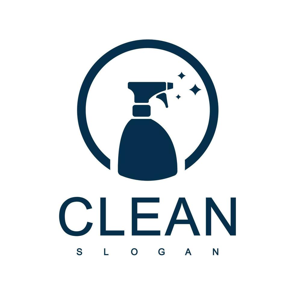 Wash, laundry, cleaning company abstract business logo. Sparkle star, Housekeeping, shine, cleaner icon. vector