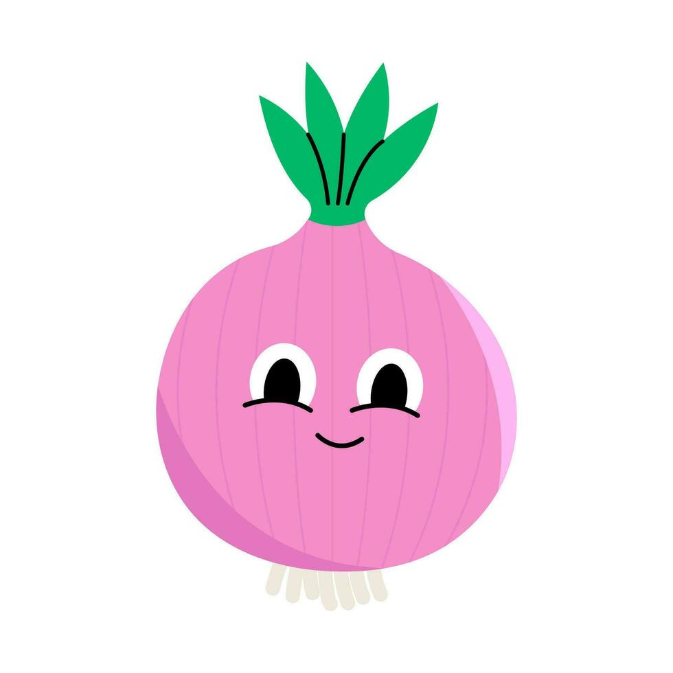 Cute Onion Character vector