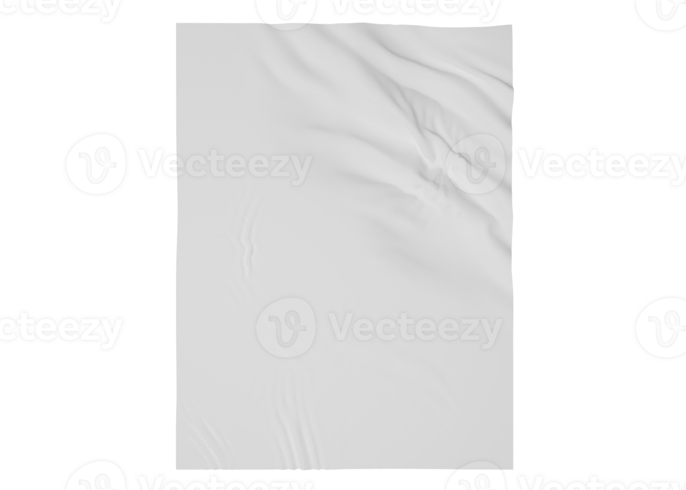 Crumpled poster mockup png