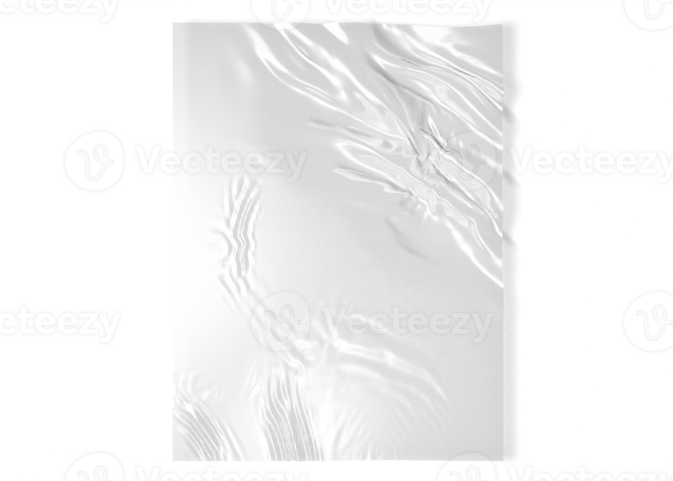 Transparent wrinkled plastic white plastic 36420005 PNG