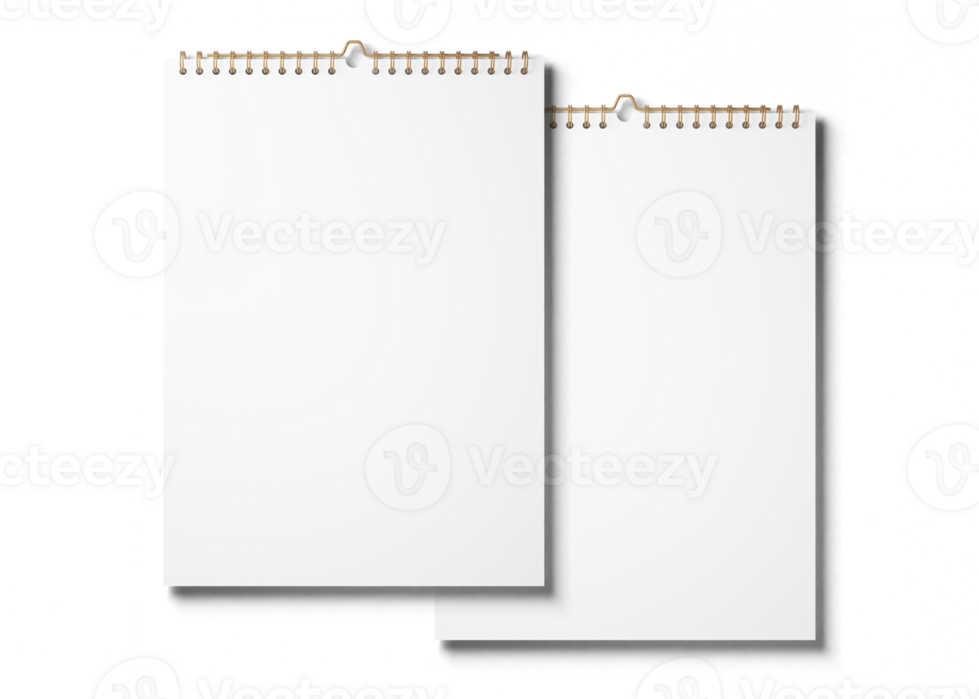 Spiral calendar mockup png