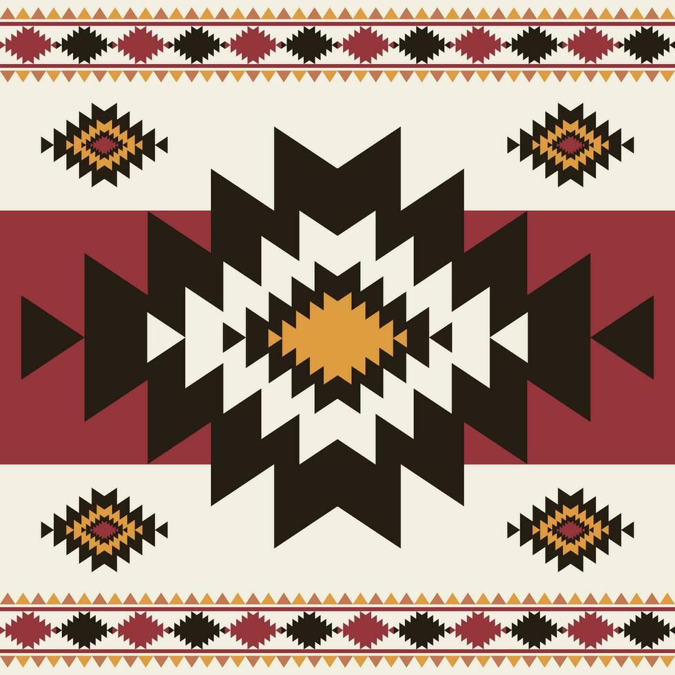 Southwest navajo geometric pattern. Ethnic southwestern geometric shape seamless pattern. Traditional native American pattern use for fabric, textile, home decoration elements, upholstery, etc. vector