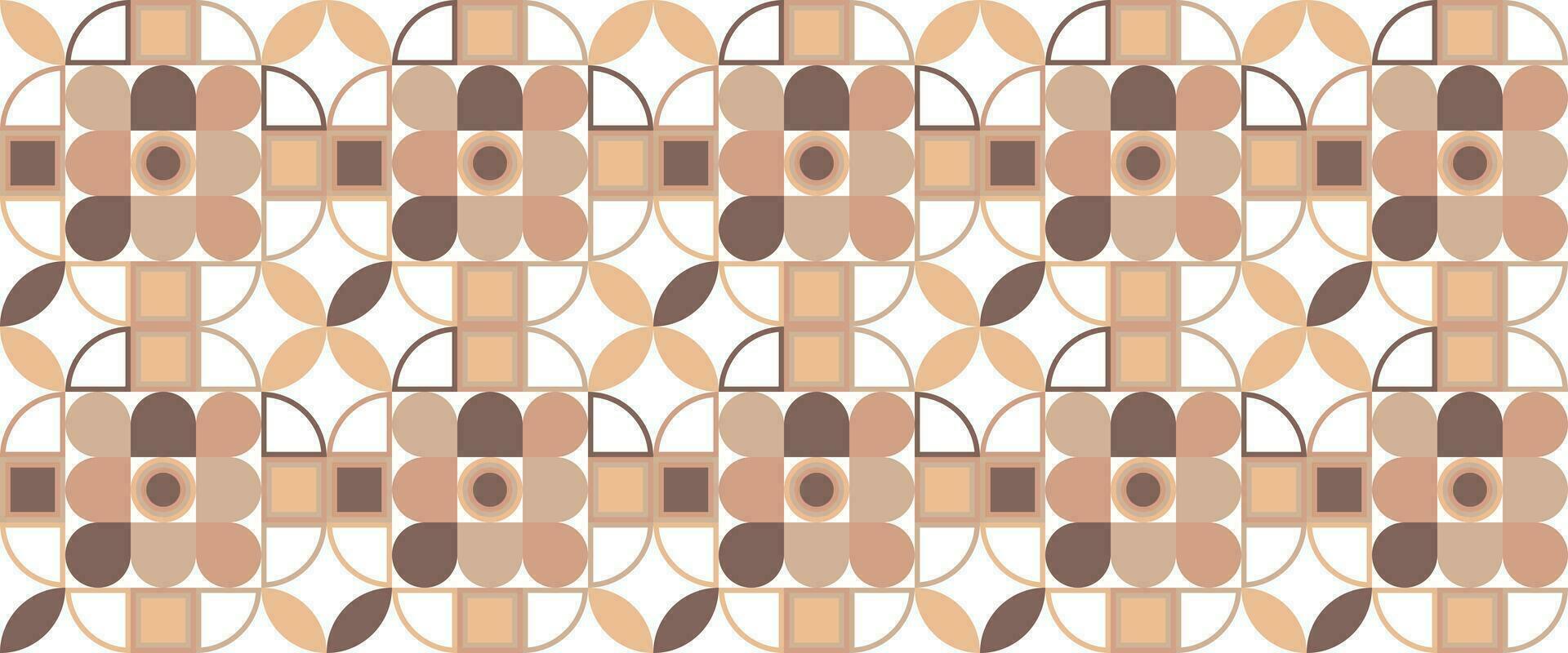 Geometric pattern vector background with Scandinavian abstract color or Swiss geometry prints of rectangles, squares and circles shape design