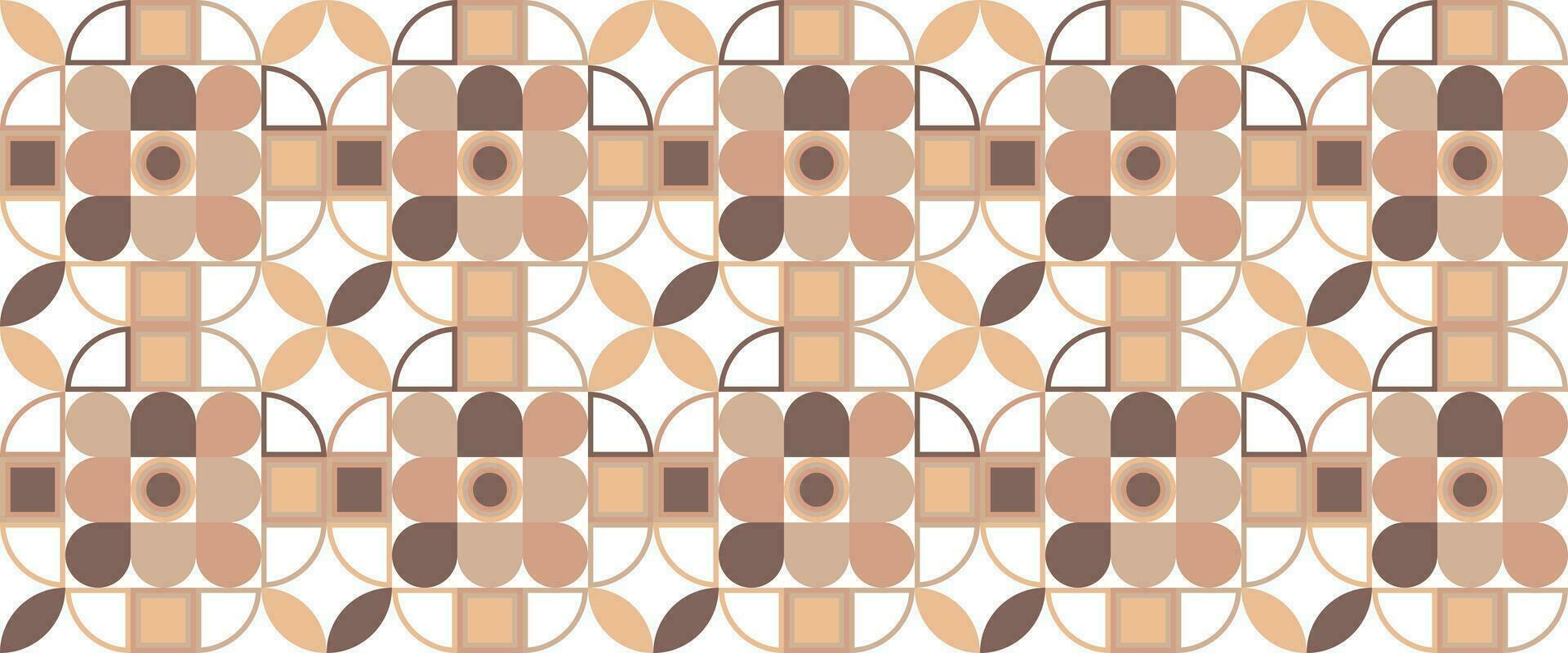 Geometric pattern vector background with Scandinavian abstract color or Swiss geometry prints of rectangles, squares and circles shape design