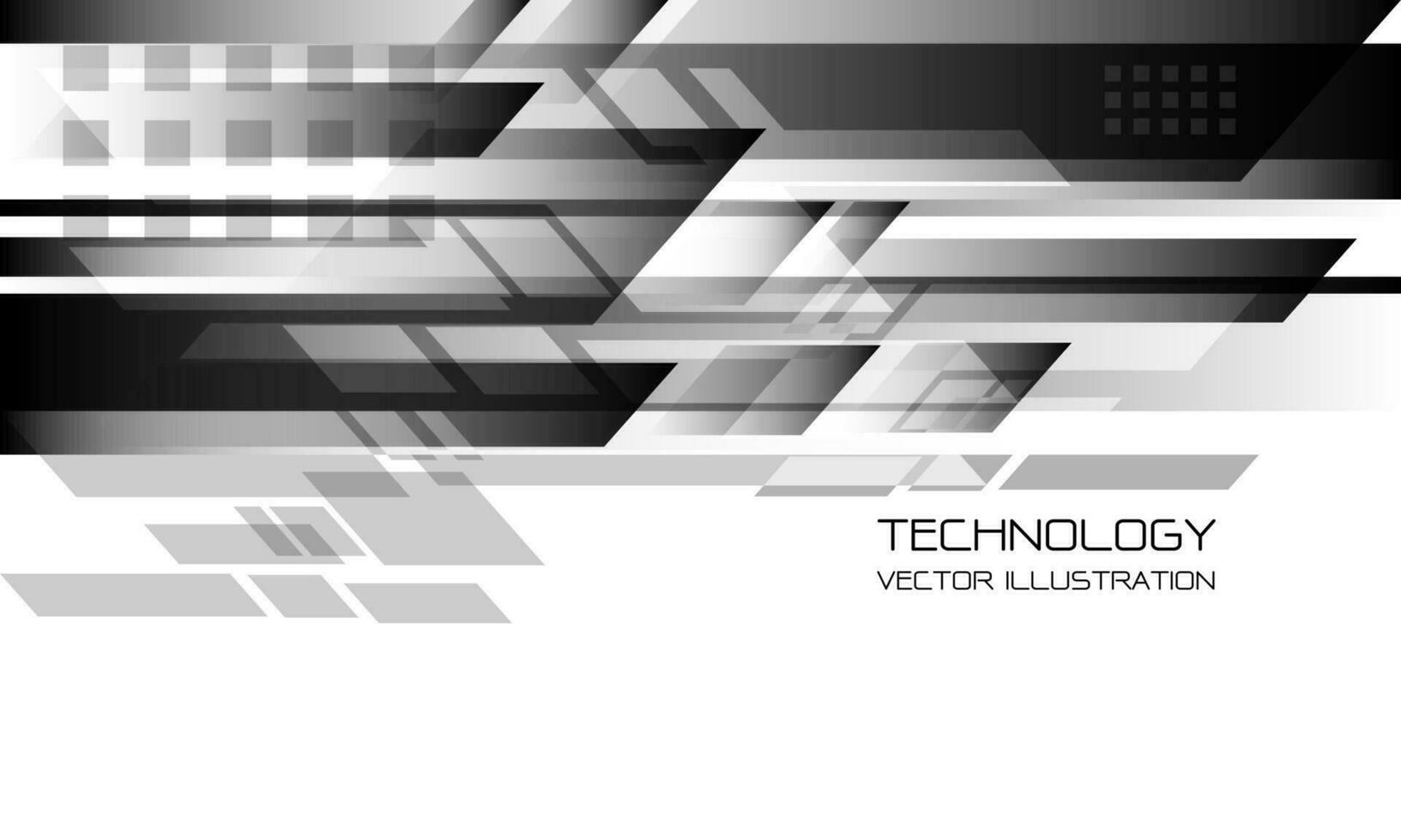 Abstract black white geometric speed technology futuristic design background vector