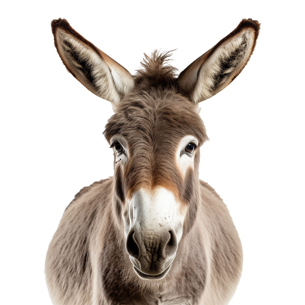 AI generated A Donkey isolated on transparent background png