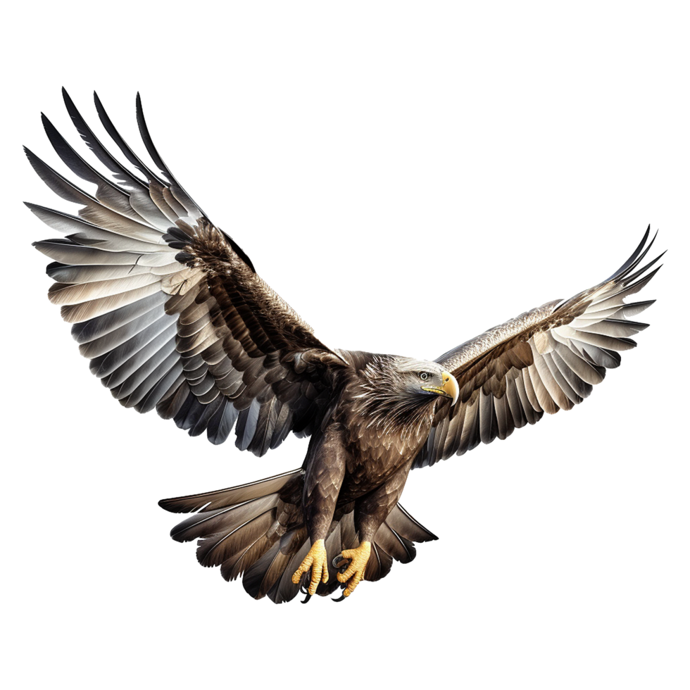 AI generated Eagle isolated on transparent background png