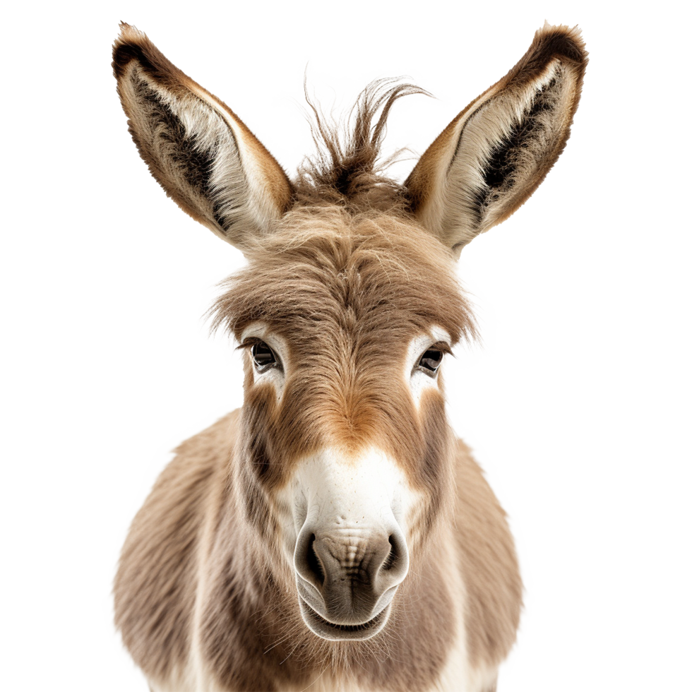 AI generated A Donkey isolated on transparent background png