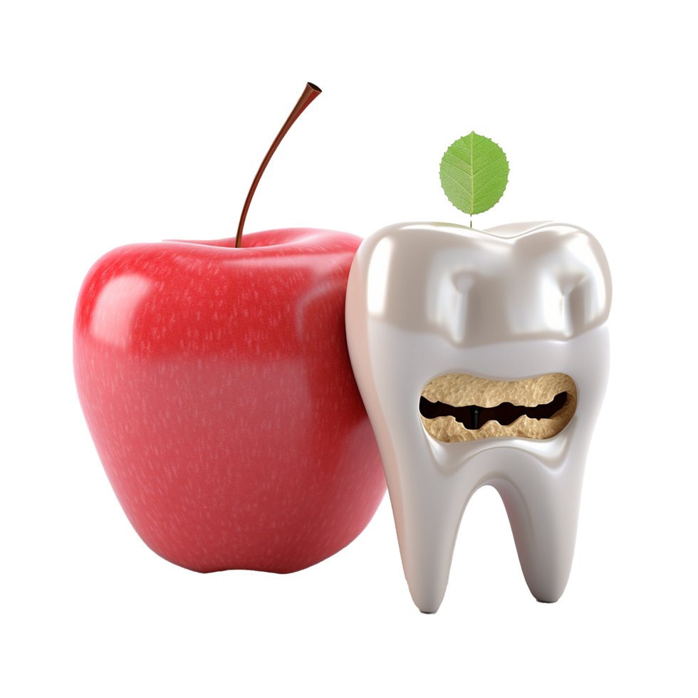 AI generated A sore tooth png isolated on transparent background