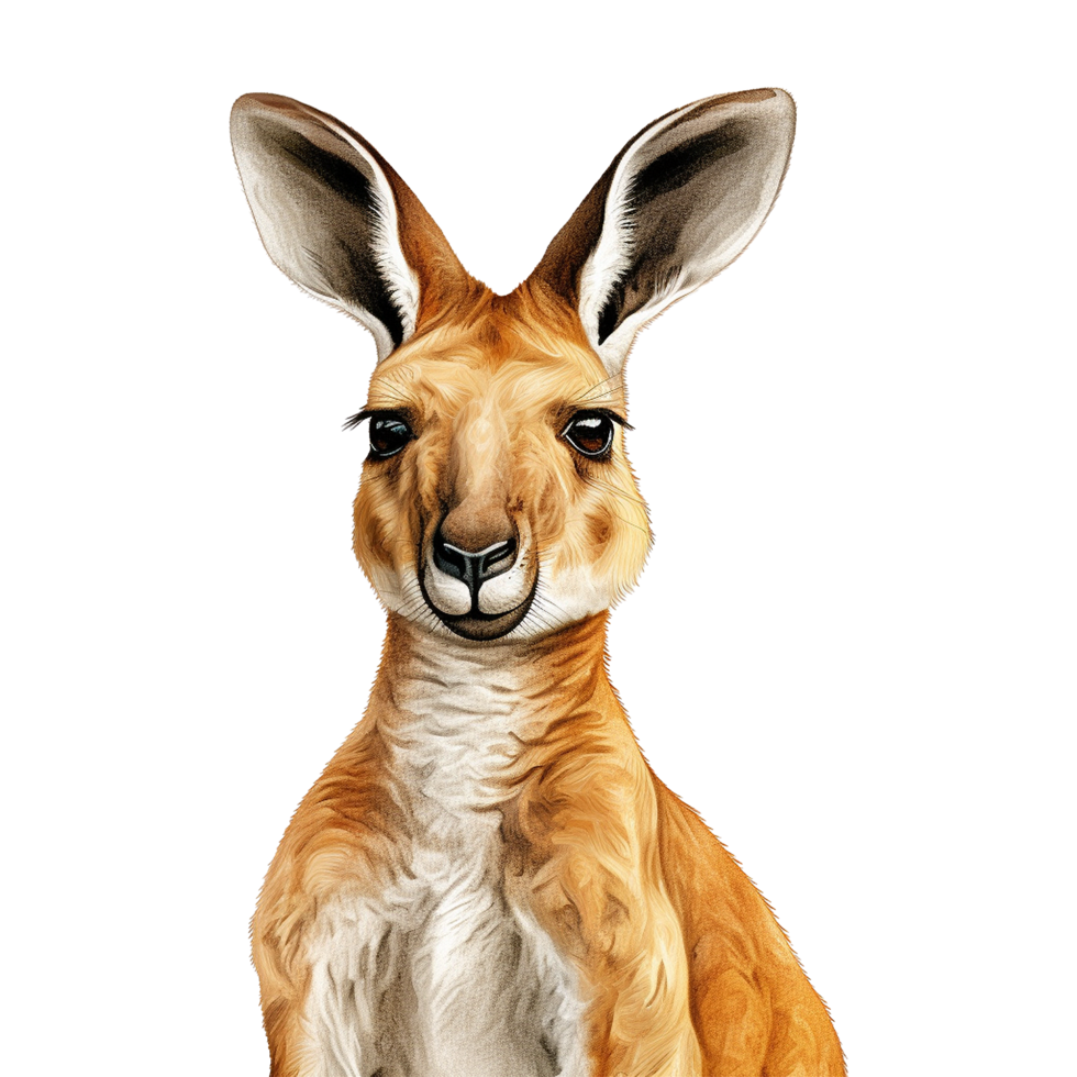 AI generated Kangaroo isolated on transparent background png
