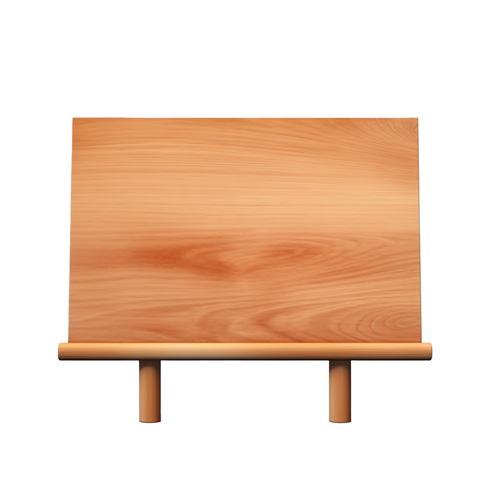 AI generated Wooden signboard png isolated on transparent background