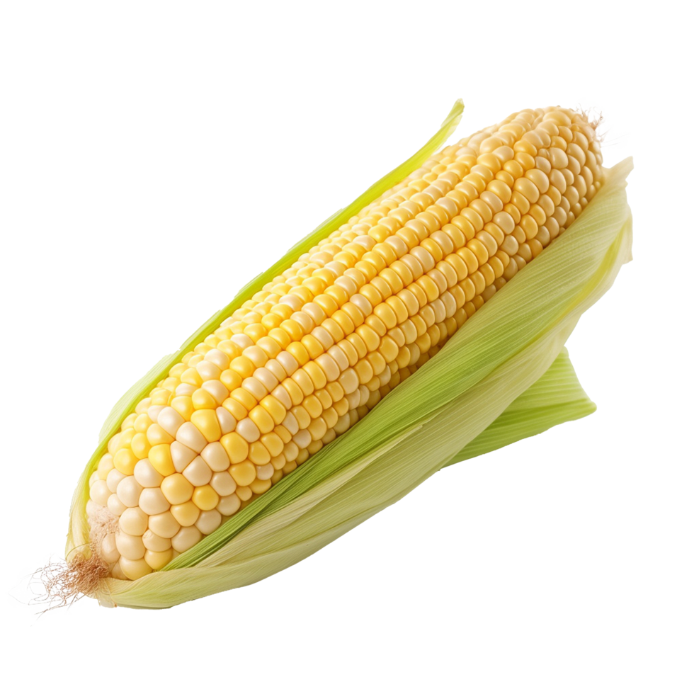 AI generated Fresh yellow corn isolated on transparent background png