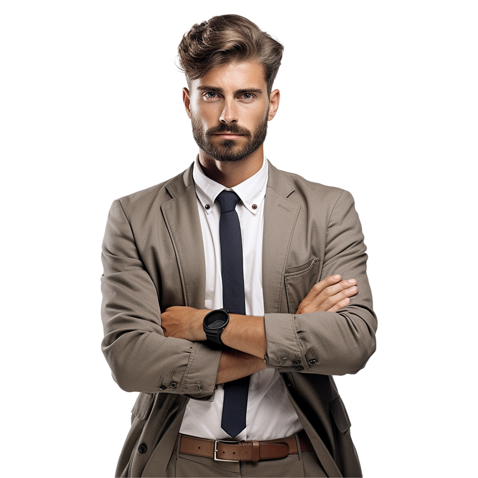 AI generated Stylish man isolated on transparent background png