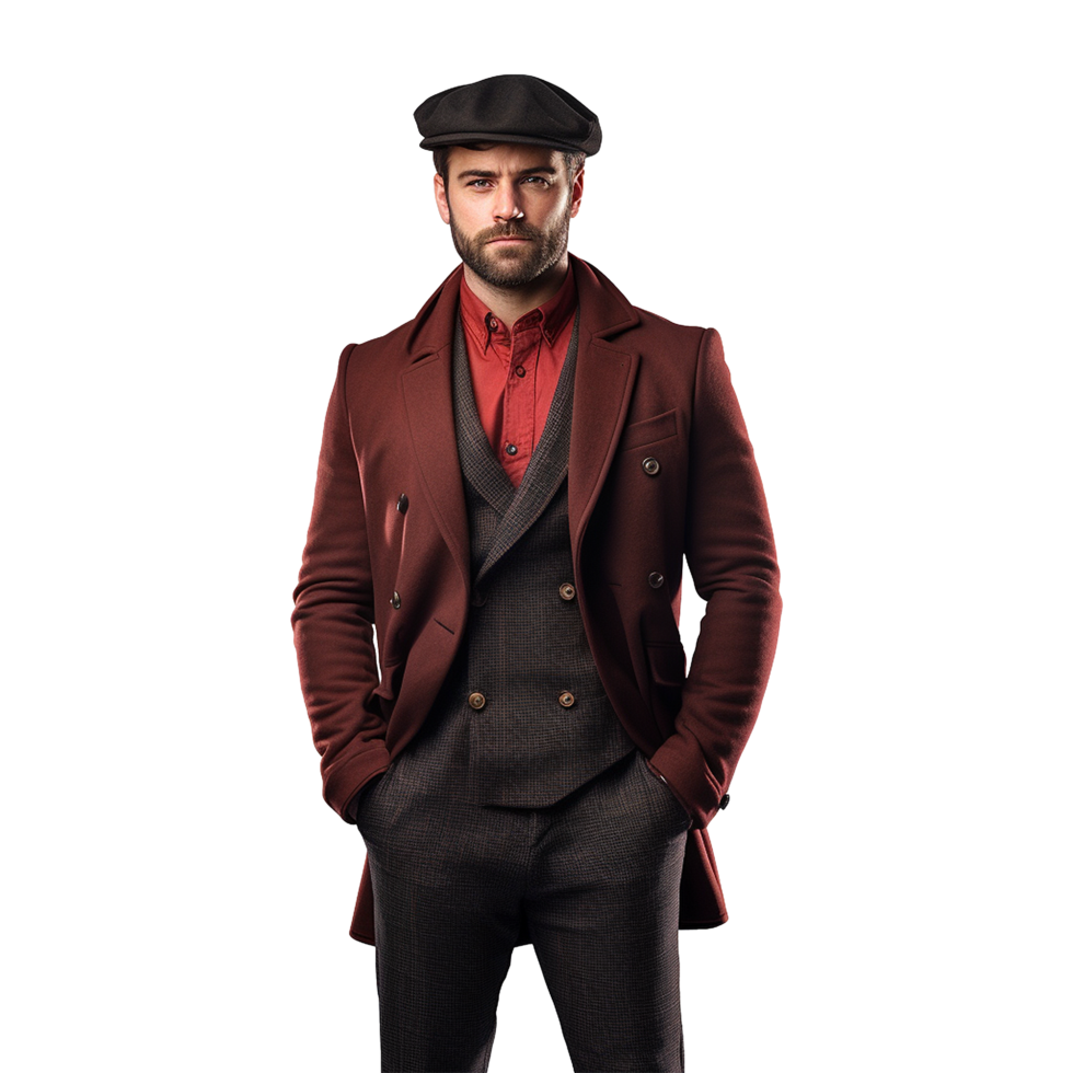 AI generated Stylish man isolated on transparent background png