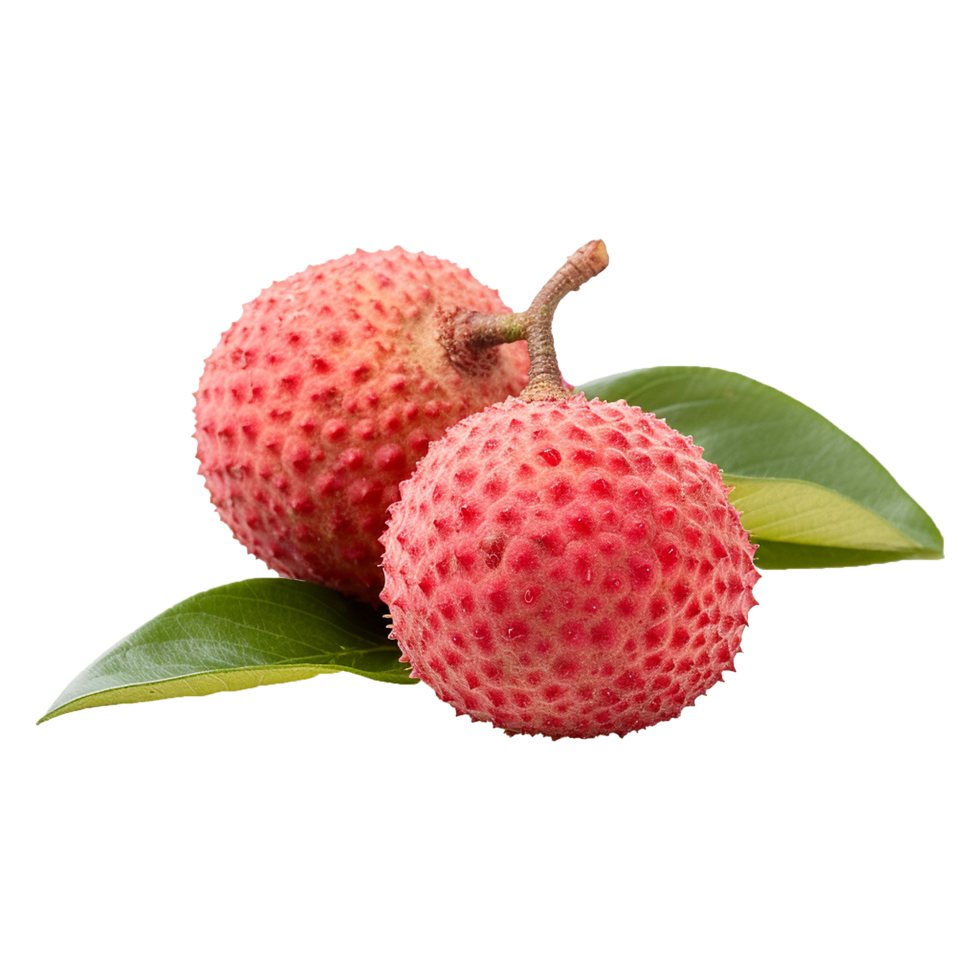 AI generated Lychee isolated on transparent background png