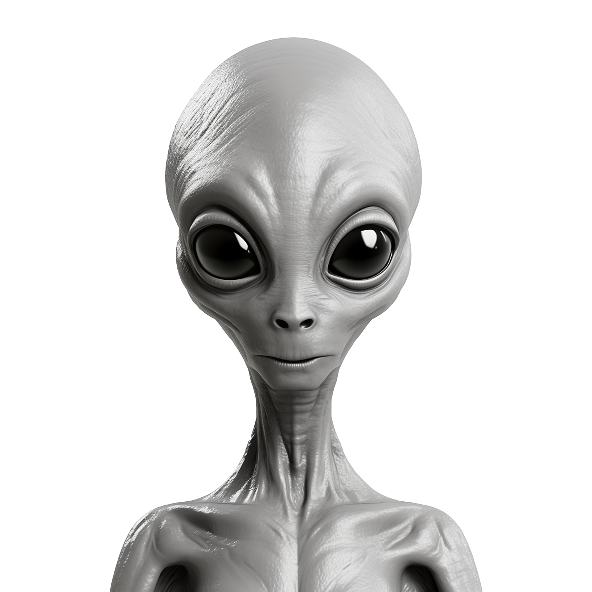 AI generated 3d render alien on transparent background 36420709 PNG