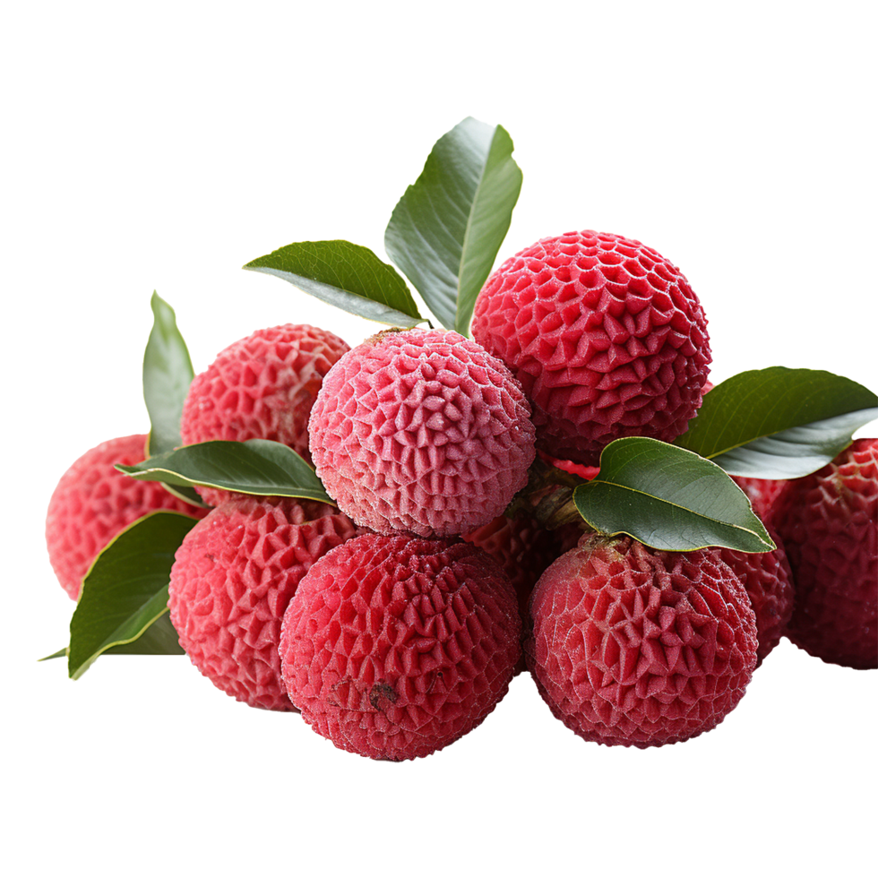 AI generated Lychee isolated on transparent background png