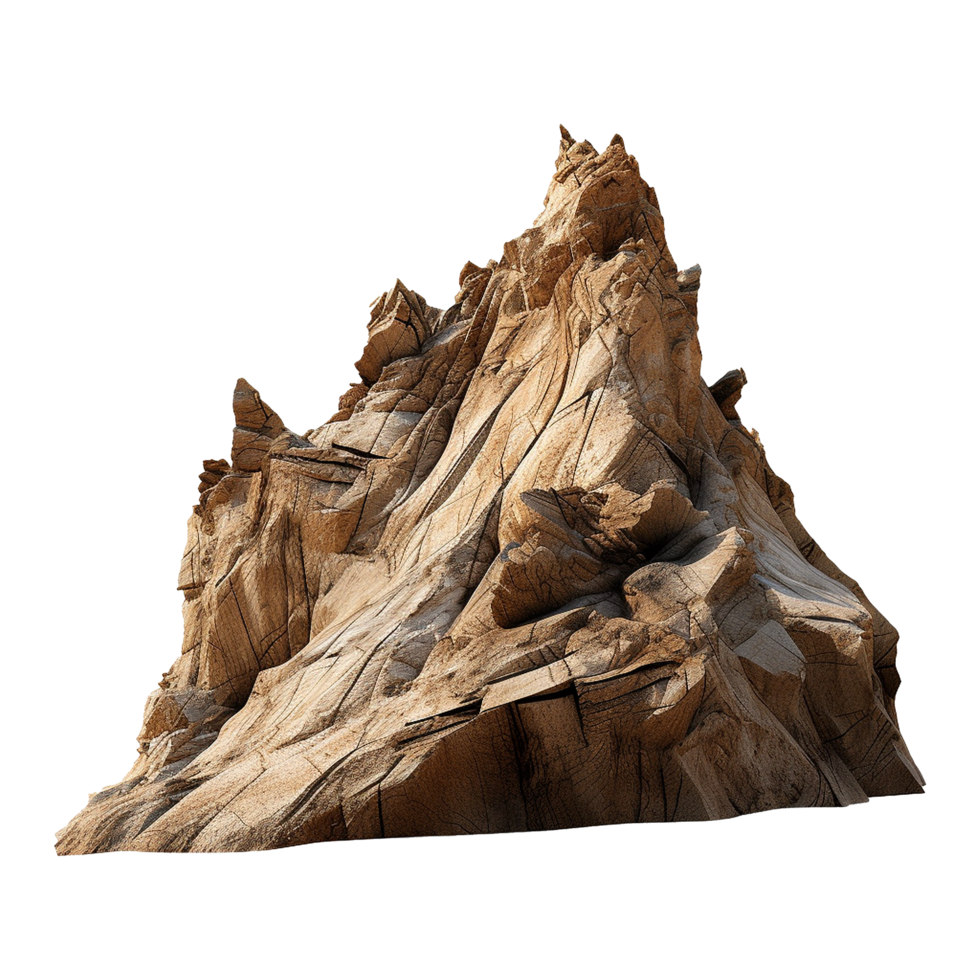 AI generated Mountain isolated on transparent background png