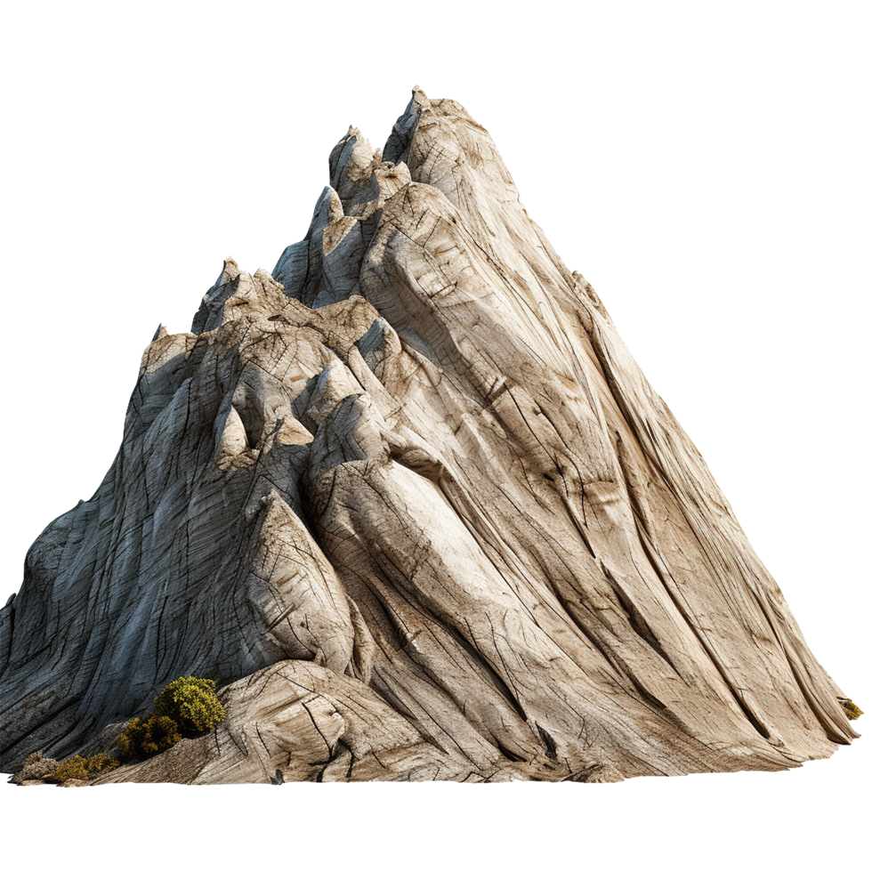 AI generated Mountain isolated on transparent background png