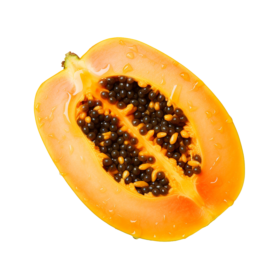 AI generated Papaya isolated on transparent background png