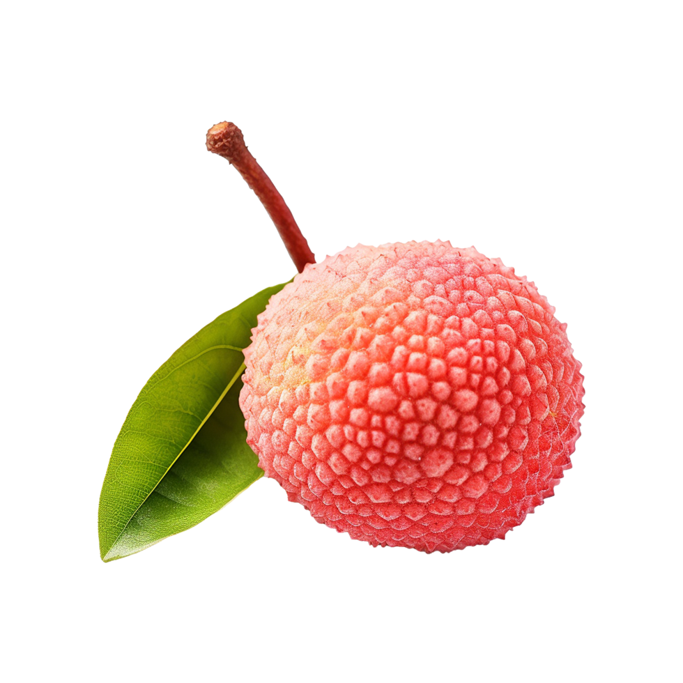AI generated Lychee isolated on transparent background png