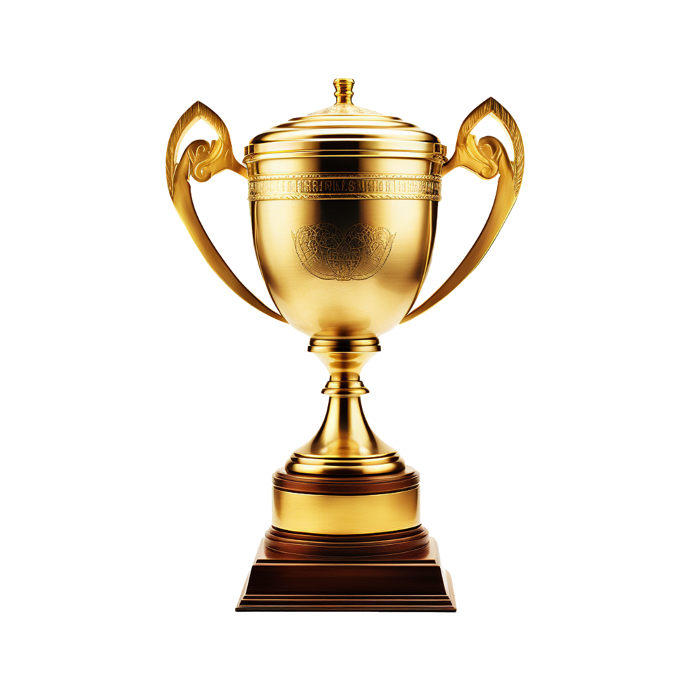 AI generated Trophy isolated on transparent background png