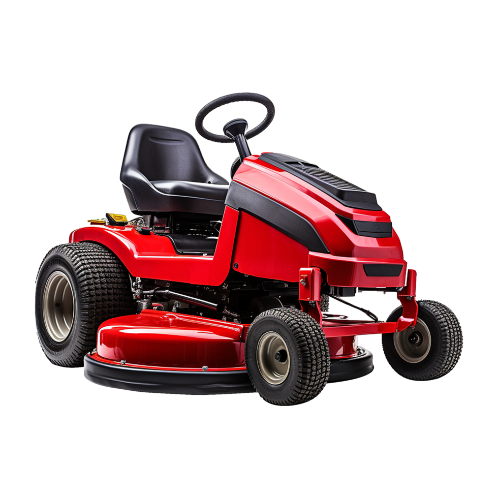 AI generated Gas lawn mower isolated on transparent background png