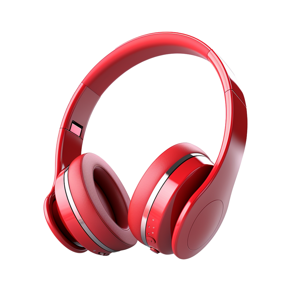 AI generated Wireless headphone isolated on transparent background png