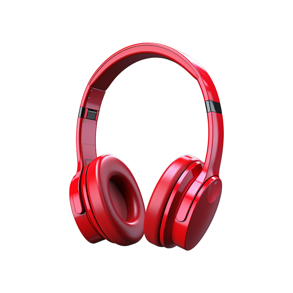 AI generated Wireless headphone isolated on transparent background png