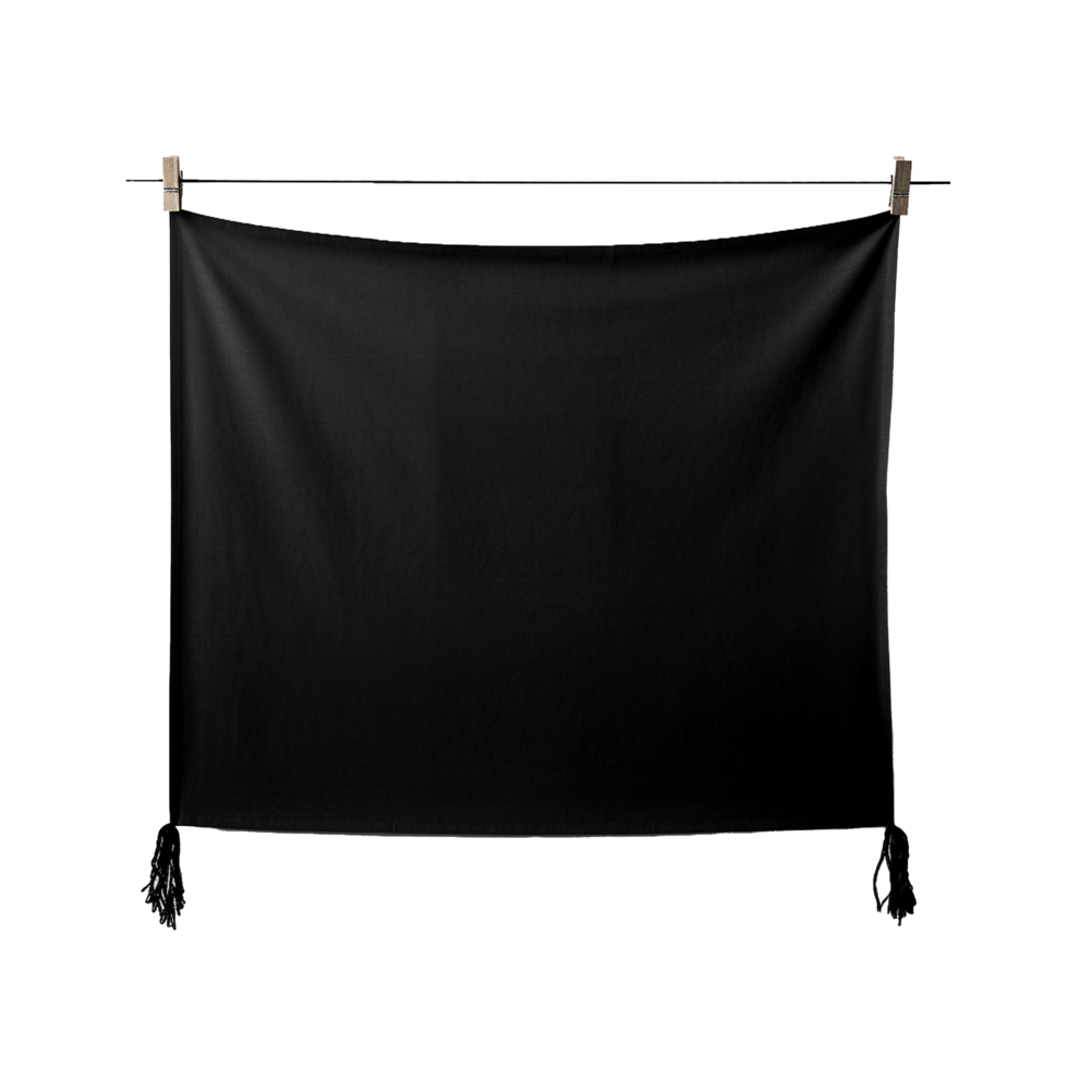 AI generated Blank canvas banner png isolated on transparent background