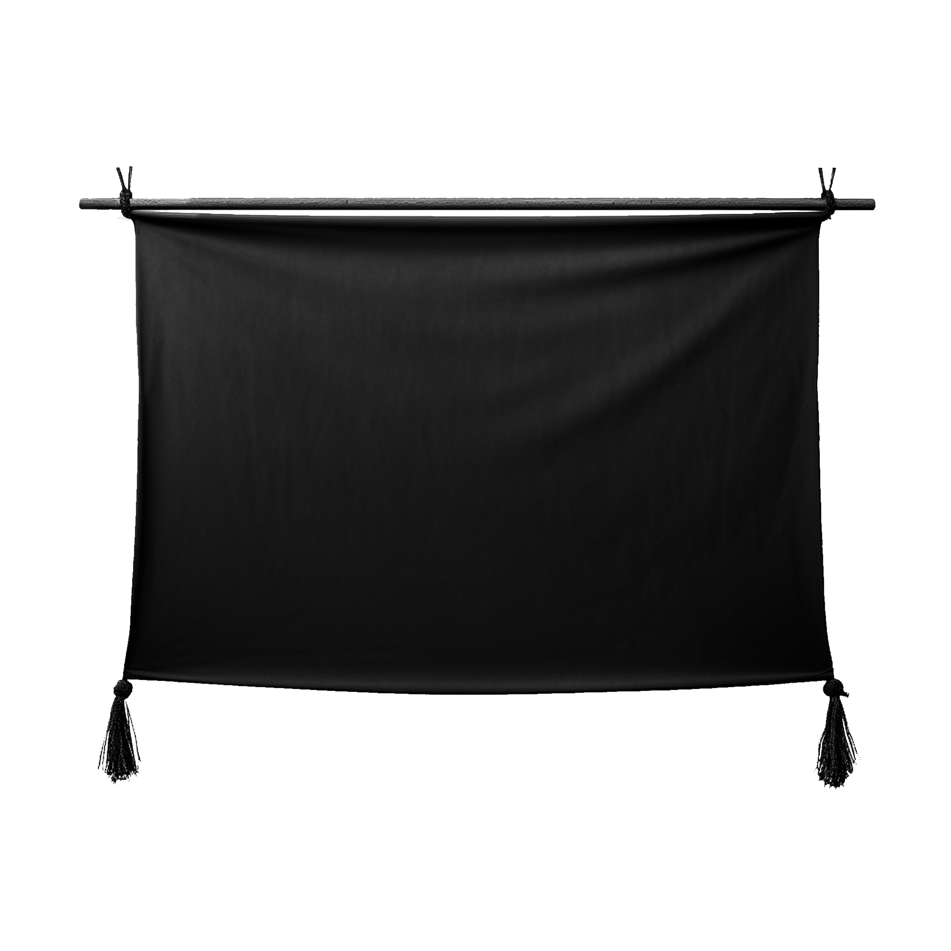 AI generated Blank canvas banner png isolated on transparent background