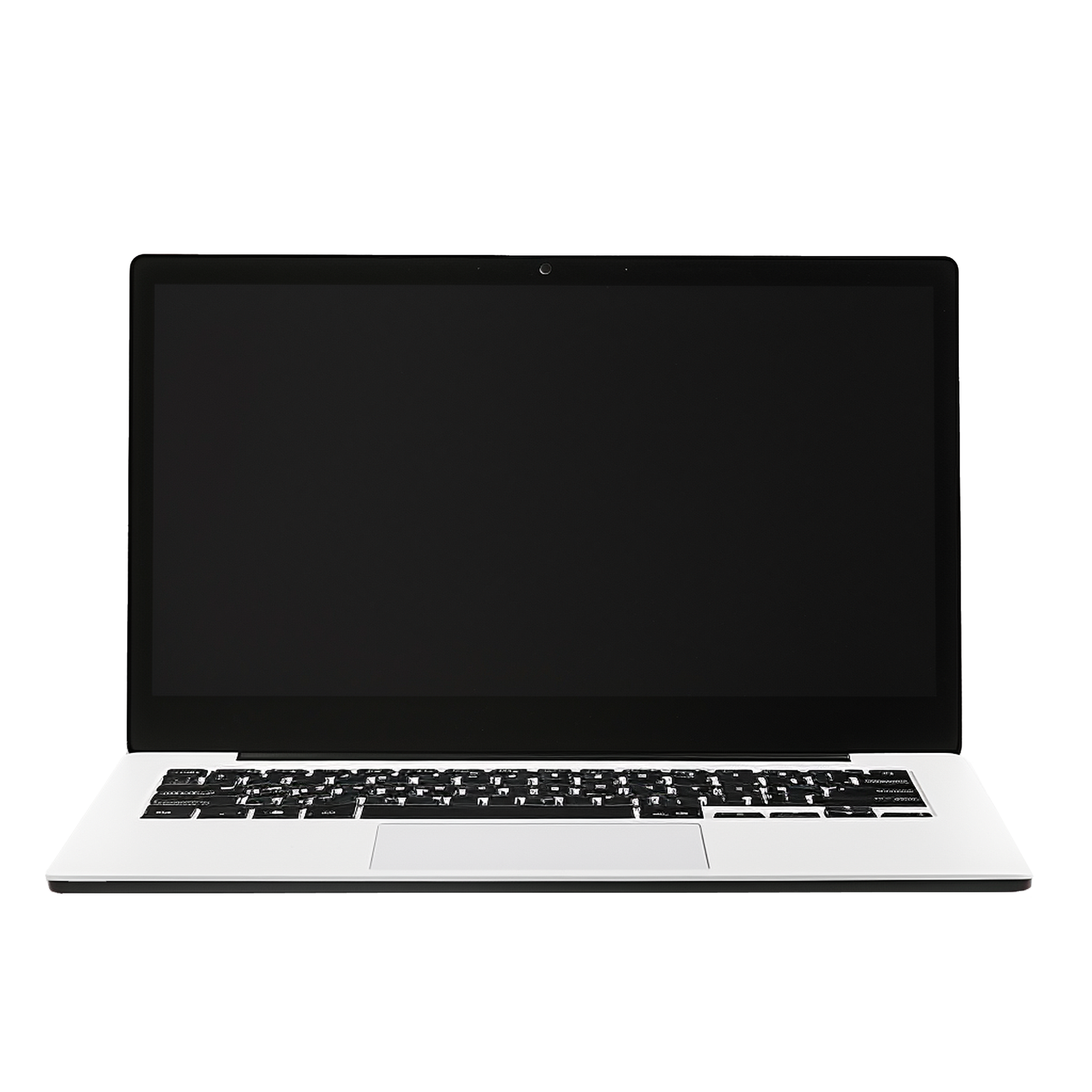 AI generated laptop blank screen png isolated on transparent background ...