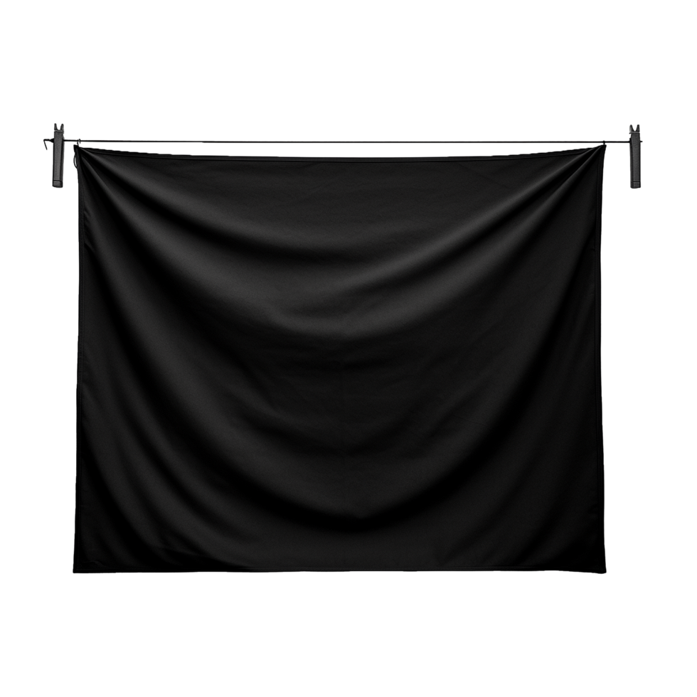 AI generated Blank canvas banner png isolated on transparent background