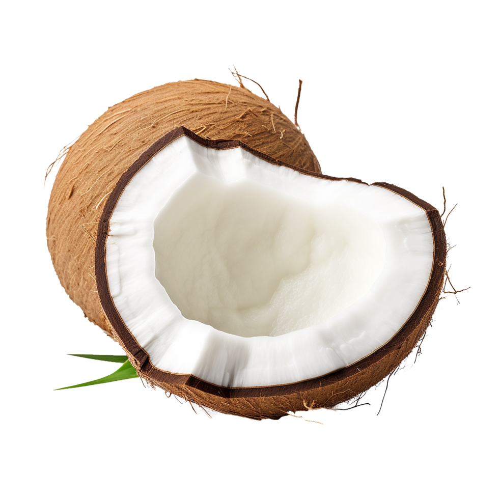 AI generated Fresh coconut png isolated on transparent background